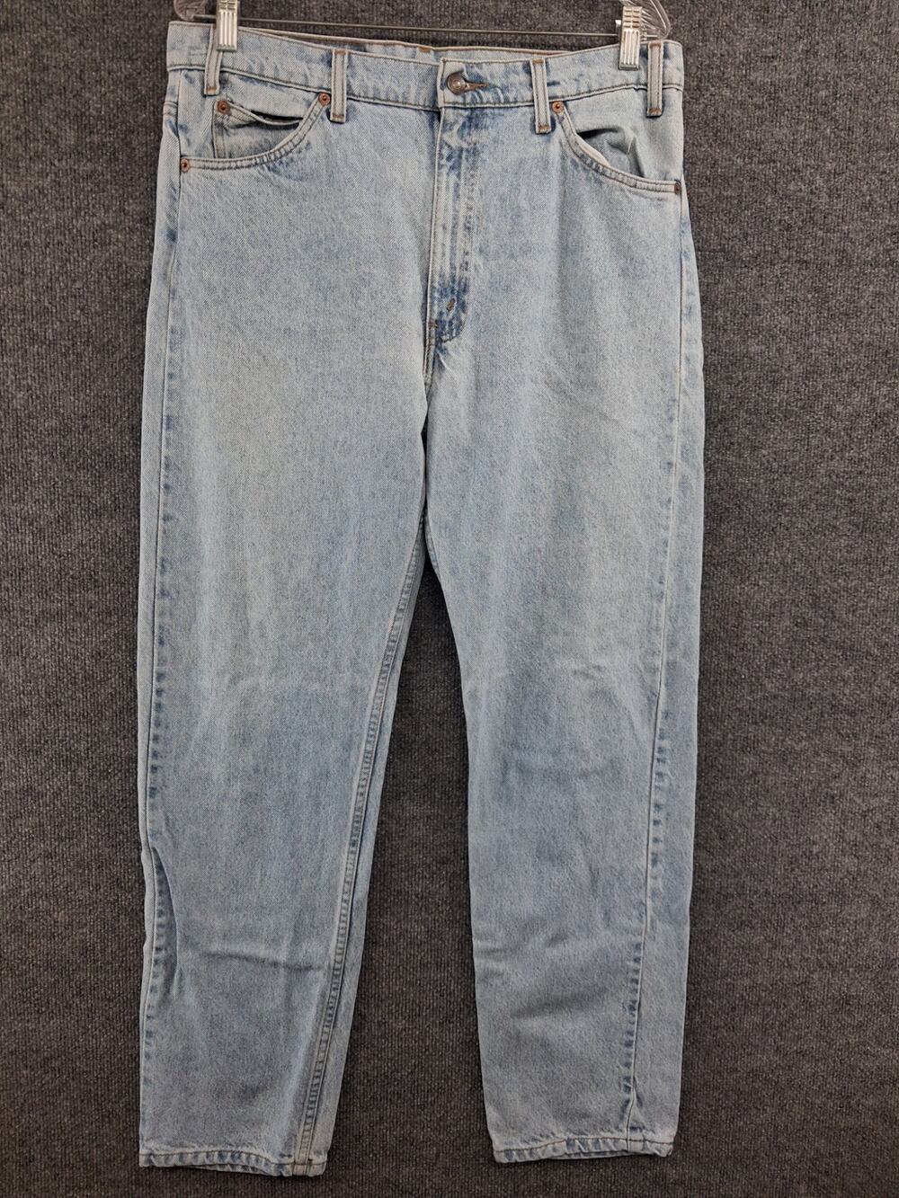 Vintage Levis 505 Jeans Mens 36x32 Blue Regular Straight Leg Orange Tab 90s Y2K